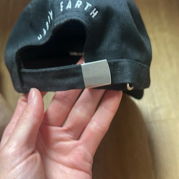 Happy Earth Black 'Give A Damn' Ball Cap Dad Hat - Picture 3 of 7